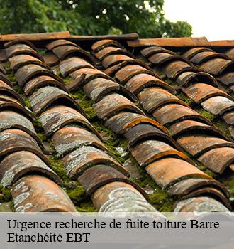 Urgence recherche de fuite toiture  barre-81320 Etanchéité EBT